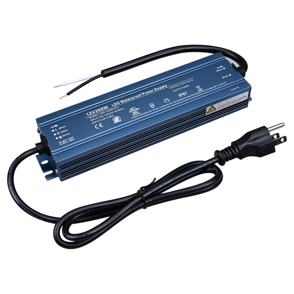 12V 200W IP67 Waterproof LED Driver P275507