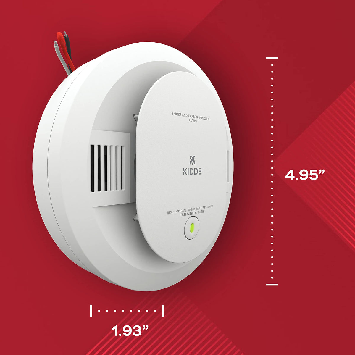 Hardwired Smoke & Carbon Monoxide Detector, 4 Pack T15948