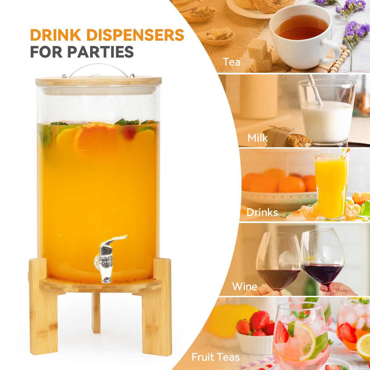 2.1 Gallon Drink Dispensers with Stand K4191