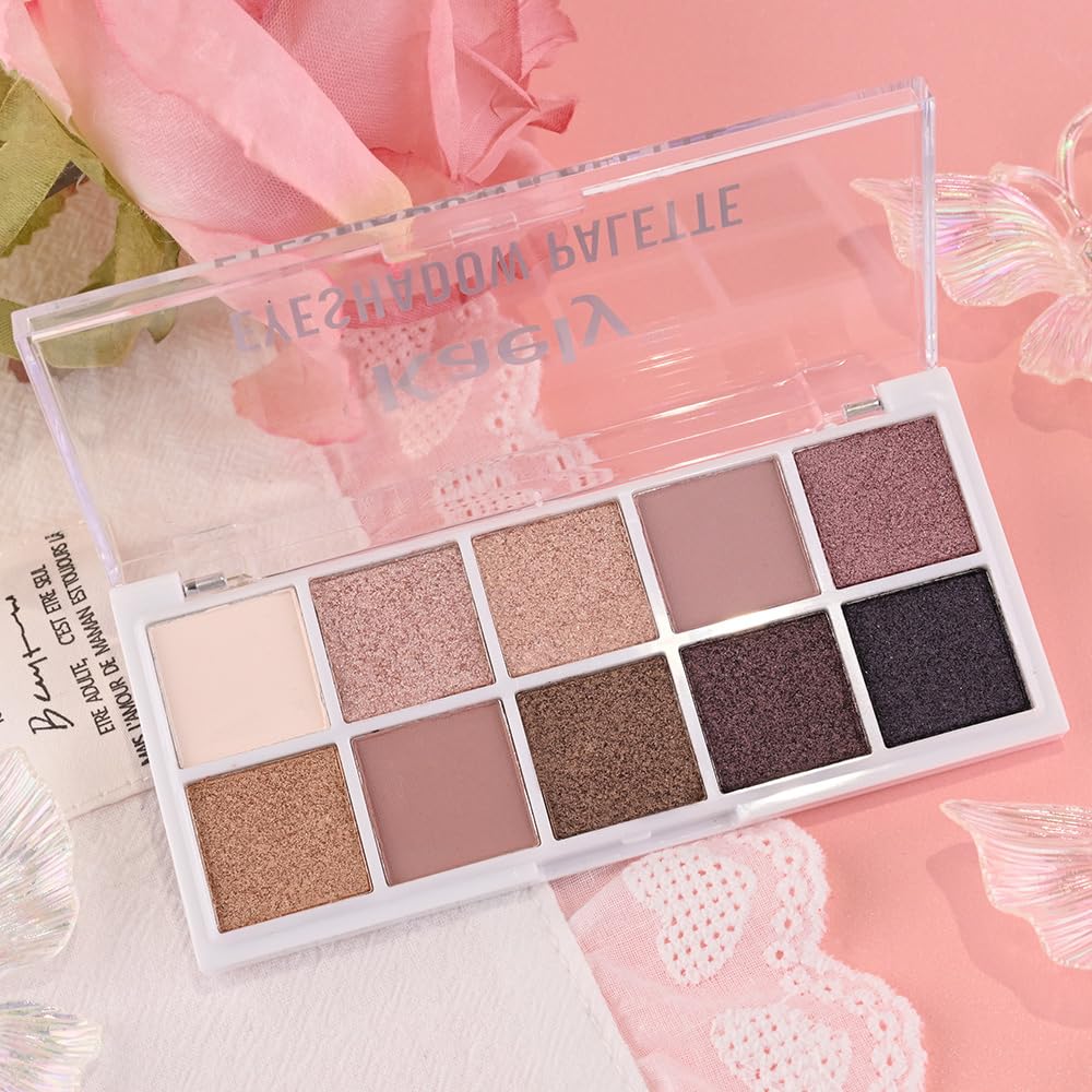 10 Color Matte and Shimmer Eyeshadow Palette X4867