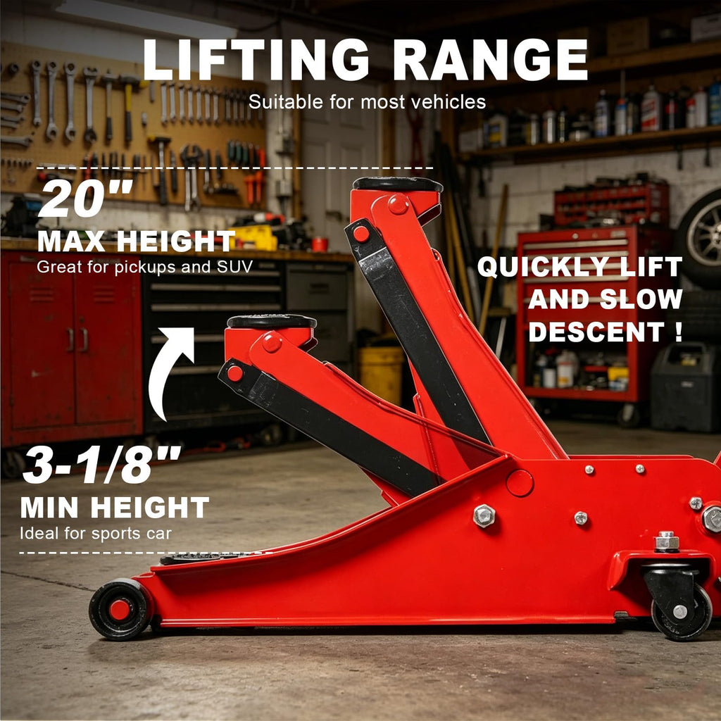 3 Ton 6600LBS Capacity Hydraulic Floor Jack U554675