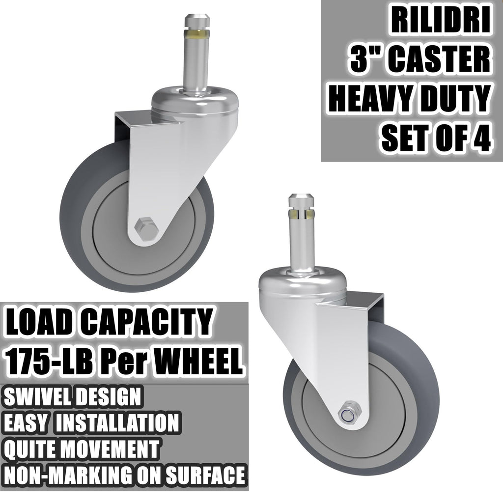 3-Inch Swivel Stem Caster 4 Pack Q5082