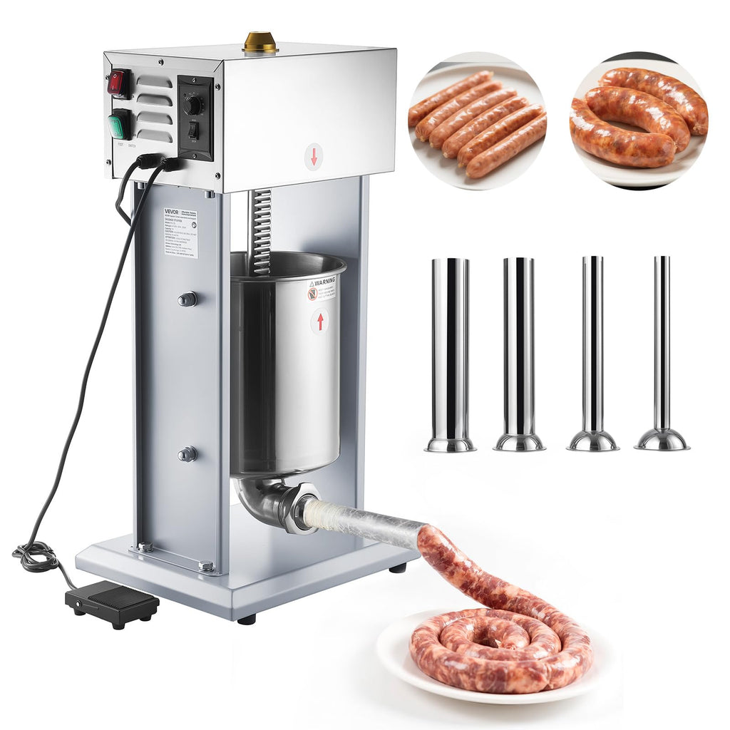 Electric Stainless Steel Sausage Stuffer with Foot Pedal P867355