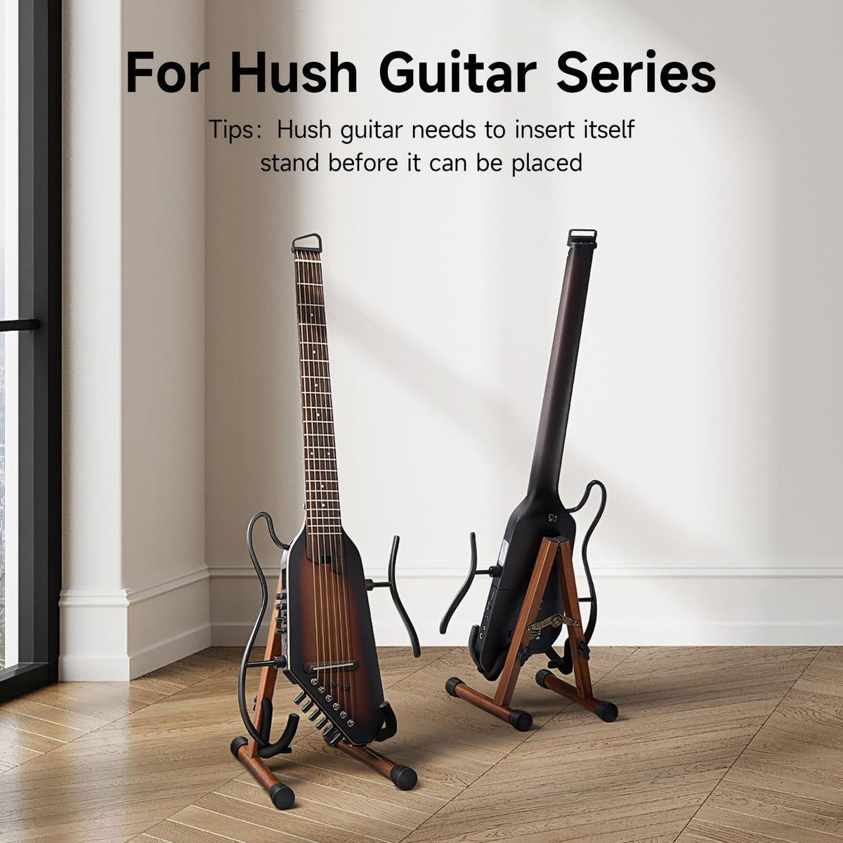 Wood Ukulele Stand Folding Floor Stand N2694