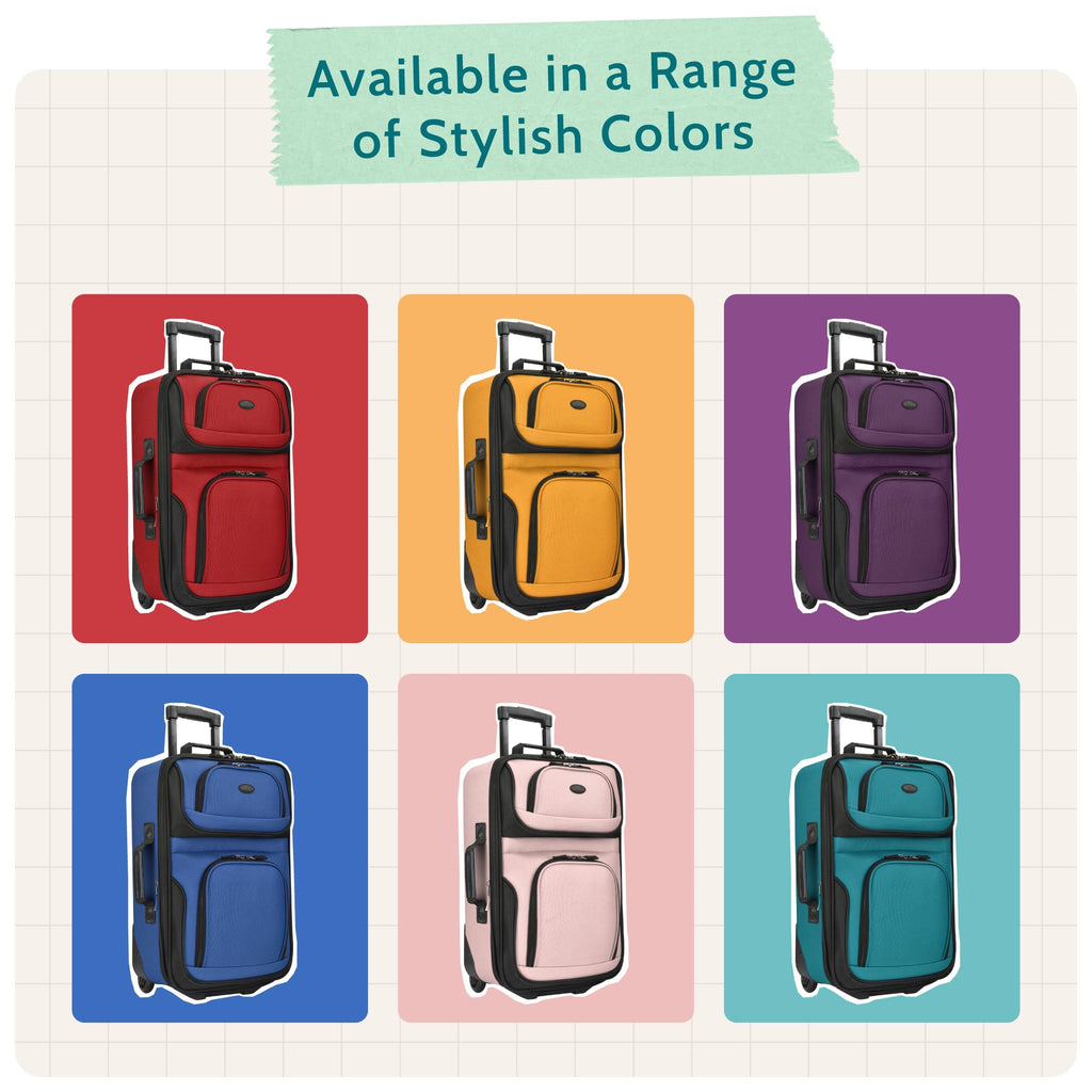 Lightweight Softside Rolling Carry-on Suitcase E850