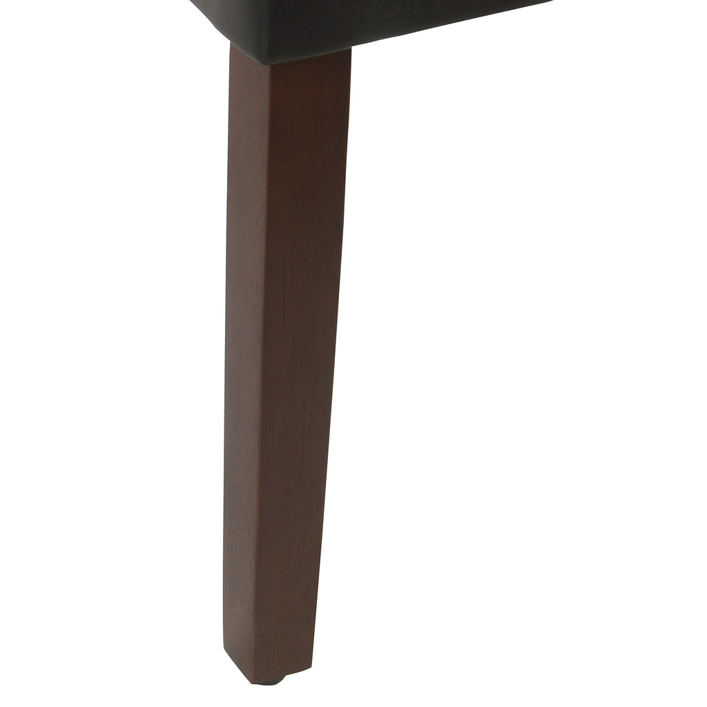 Black Faux Leather Dining Chair Set of 2 B784