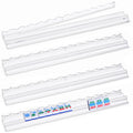4-Pack Clear Acrylic Mahjong Racks with Pushers 19.7" Q52674
