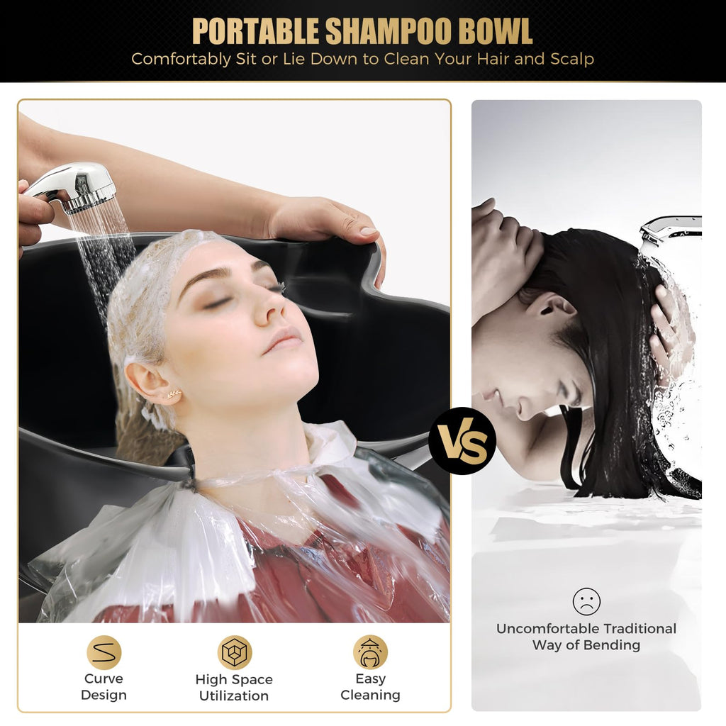 Portable Shampoo Bowl with Electric Pump Y611692