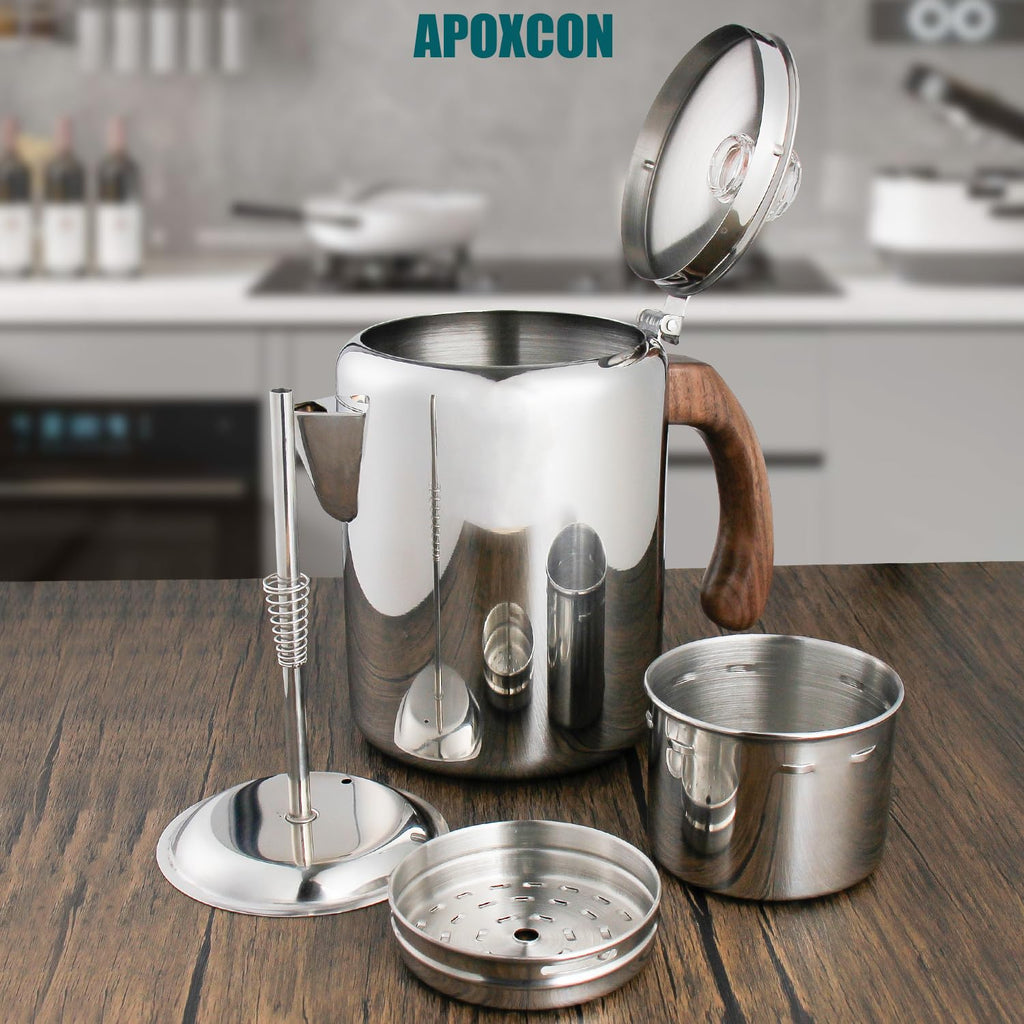 Coffee Percolator Pot Stainless Steel 8 Cup O655