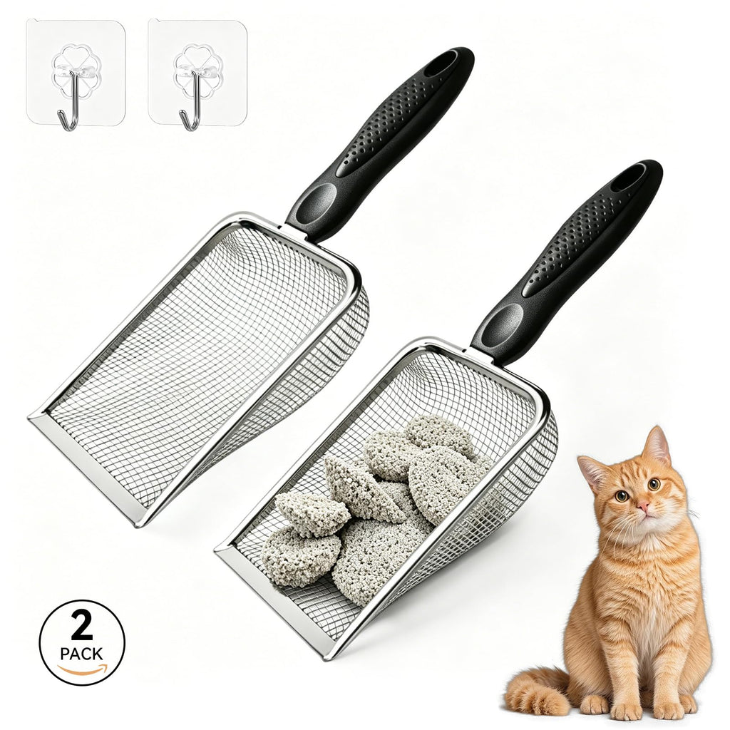 Metal Cat Litter Scoop 2 Pack A624