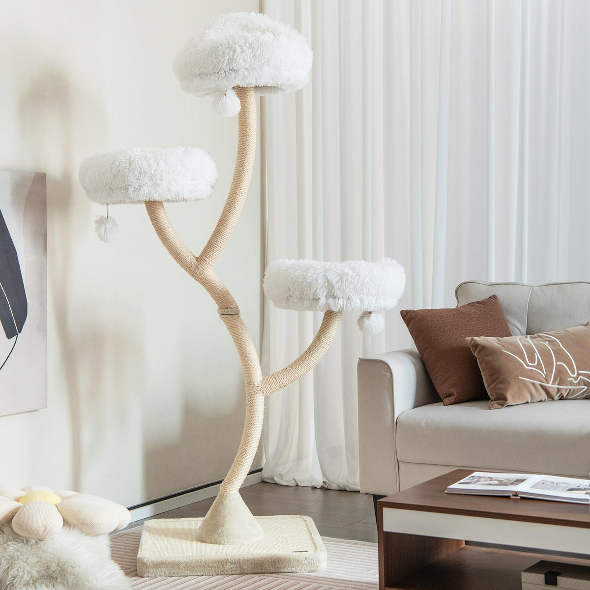 70 Inch Multi-Level Cat Tree with Perches and Scratching Posts Z10170
