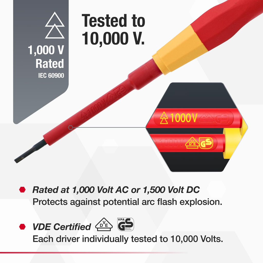 Insulated Precision Screwdriver Set, 5-Piece Kit X3821