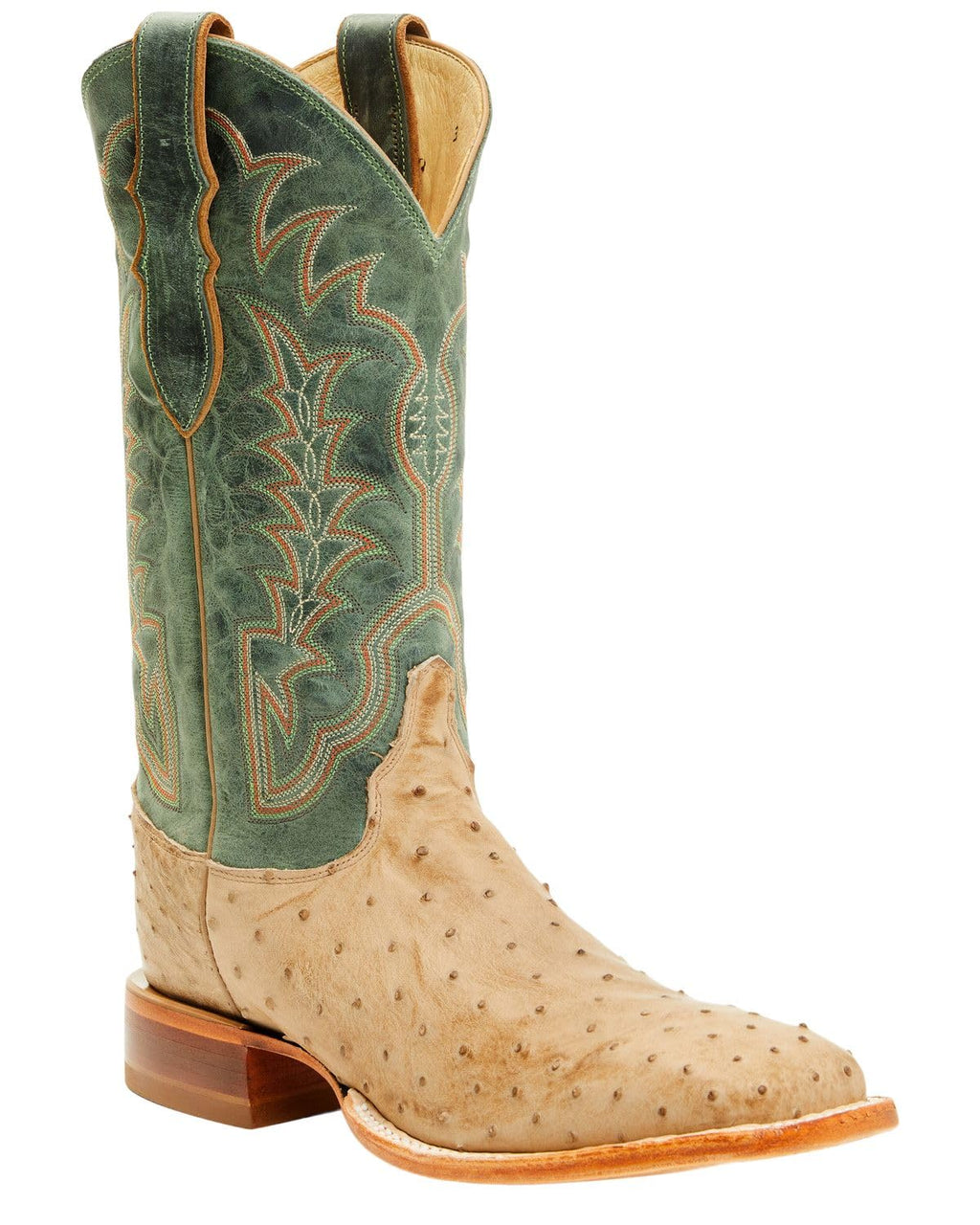 Men's Ostrich Western Boot Broad Square Toe S255932
