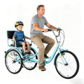 24" 7-Speed Heavy-Duty Steel Adult Tricycle with Rear Seat & Basket J546527