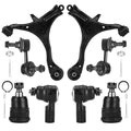 Front Lower Control Arm Suspension Kit with Ball Joints Sway Bars Outer Tie Rods 8pcs W3868
