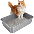 X-Large High Sided Stainless Steel Cat Litter Box K328