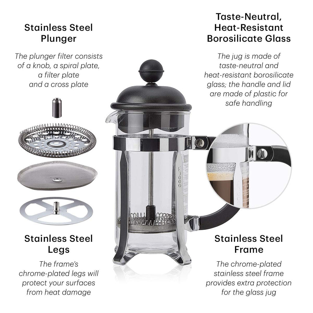 White 8 Cup Glass Coffee Maker U68668