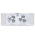 9" Dual Window Fan with 2 Speed Settings Z478372