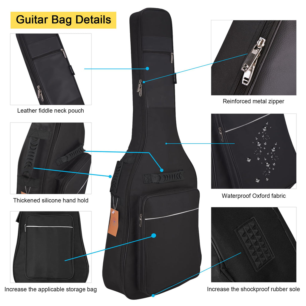 36 Inch Acoustic Guitar Case Soft Padded Gig Bag N498