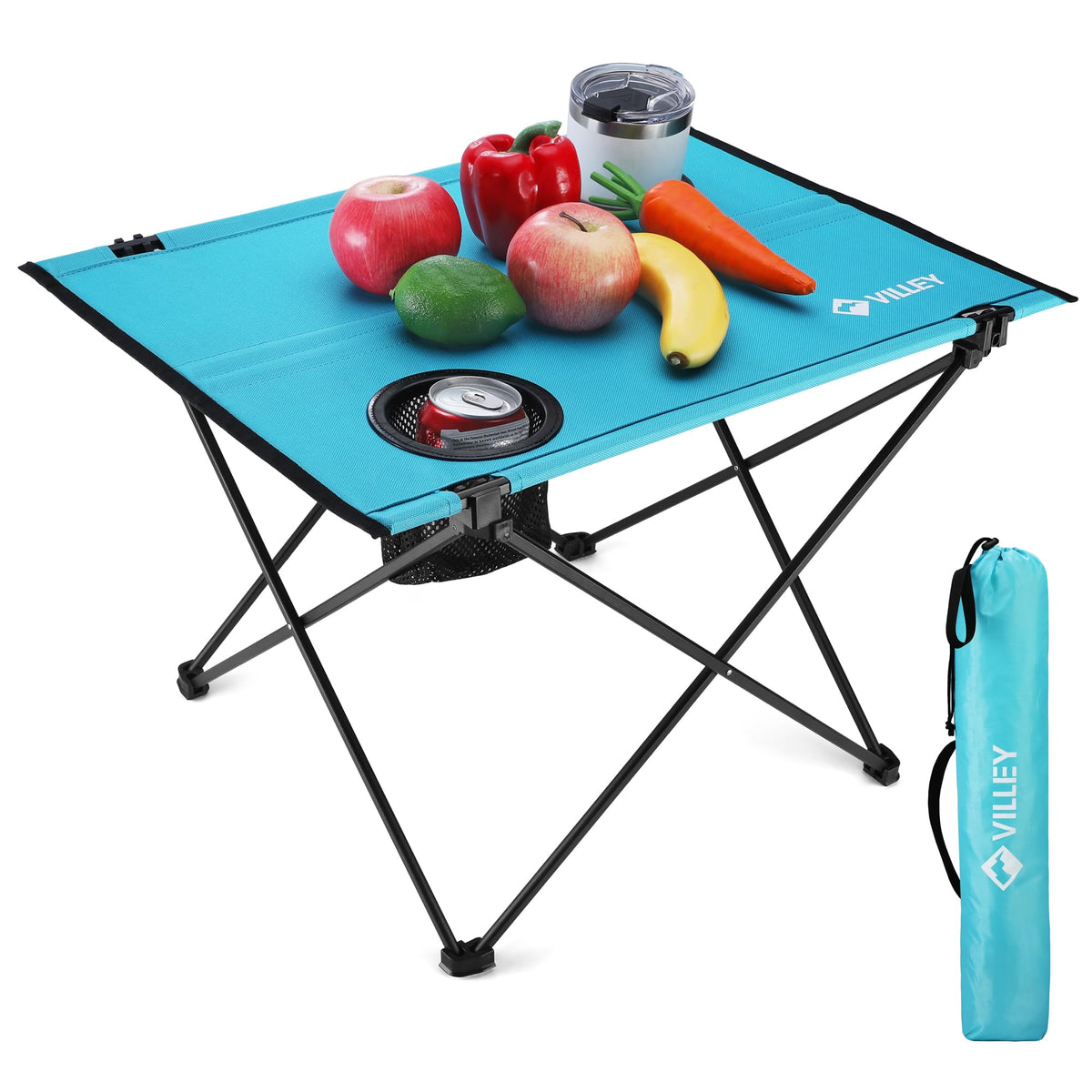 Folding Camping Table with 2 Cup Holders Y3590