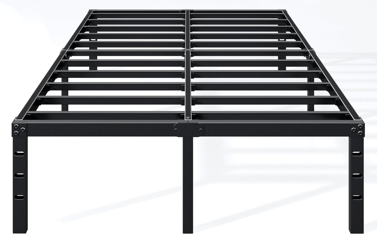 18 Inch Full Bed Frame with Under Bed Storage, Black U789193