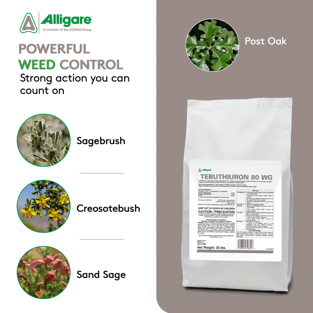 Tebuthiuron 80 WG Granular Herbicide Weed Killer 25 lb P721