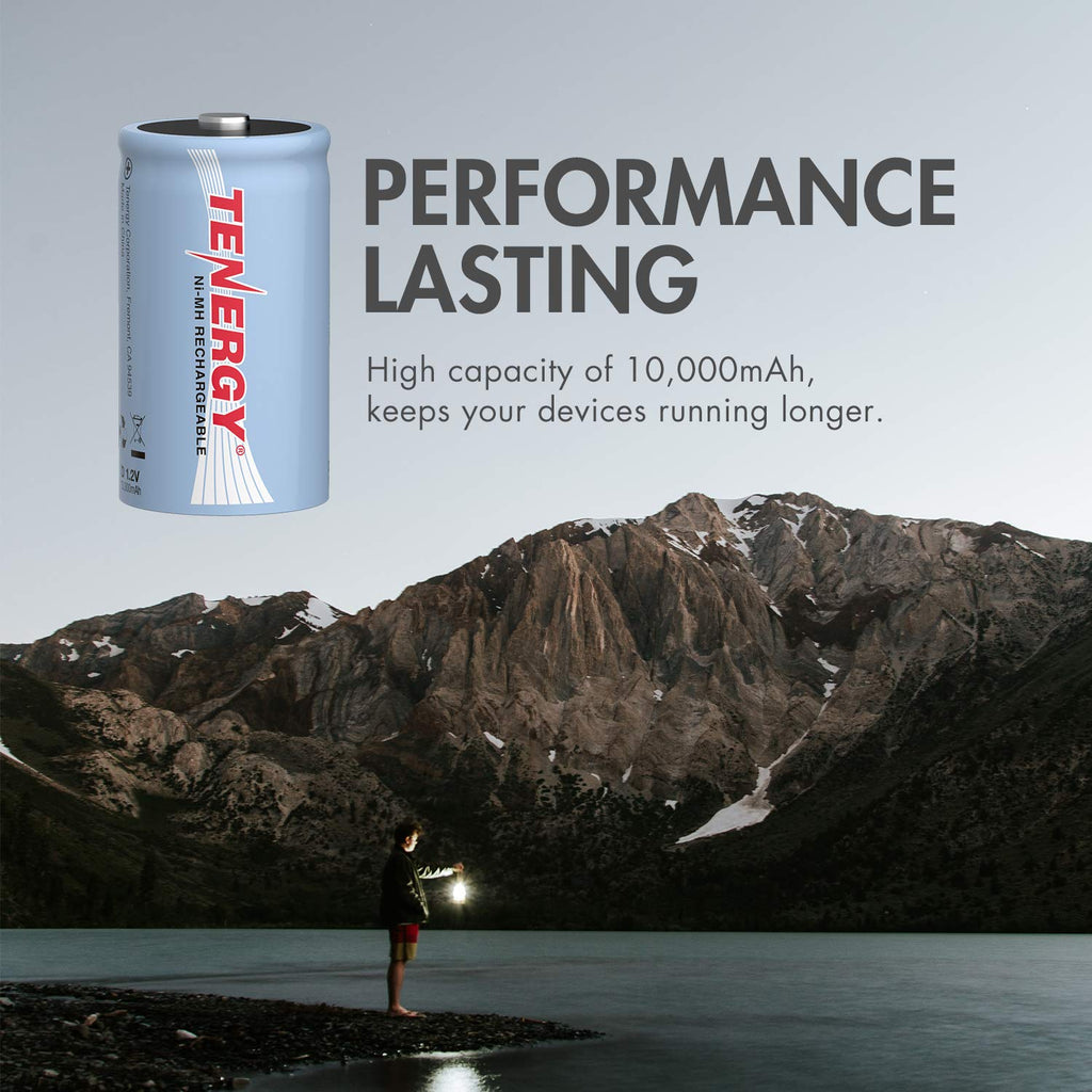 D Size 10000mAh NiMH Rechargeable Battery Q5307
