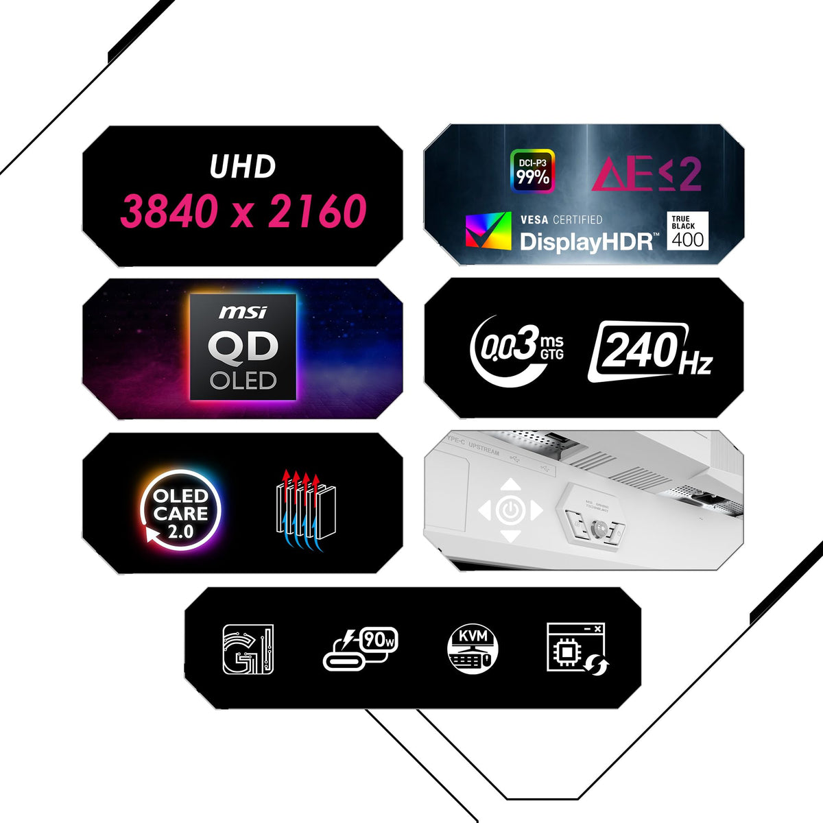 31.5 Inch 4K UHD 240Hz QD-OLED Gaming Monitor G4673
