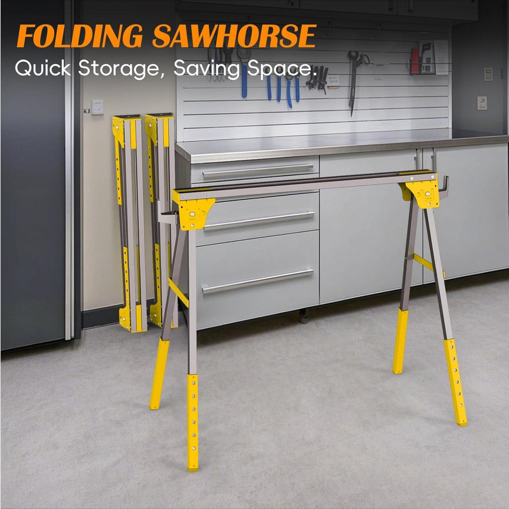 Adjustable Folding Saw Horses 2 Pack R418