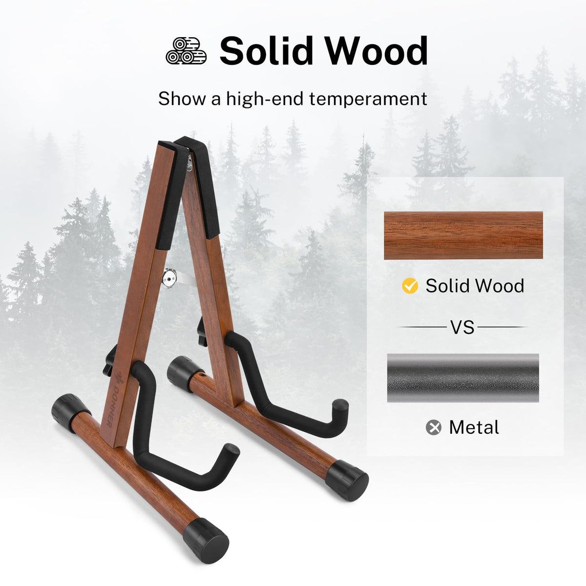 Wood Ukulele Stand Folding Floor Stand N2694