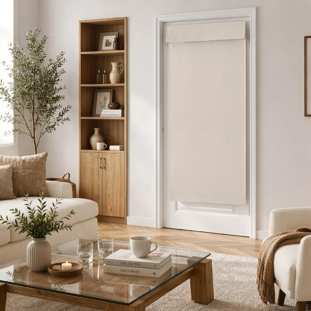 100% Blackout Linen Curtains 2 Panels B876631