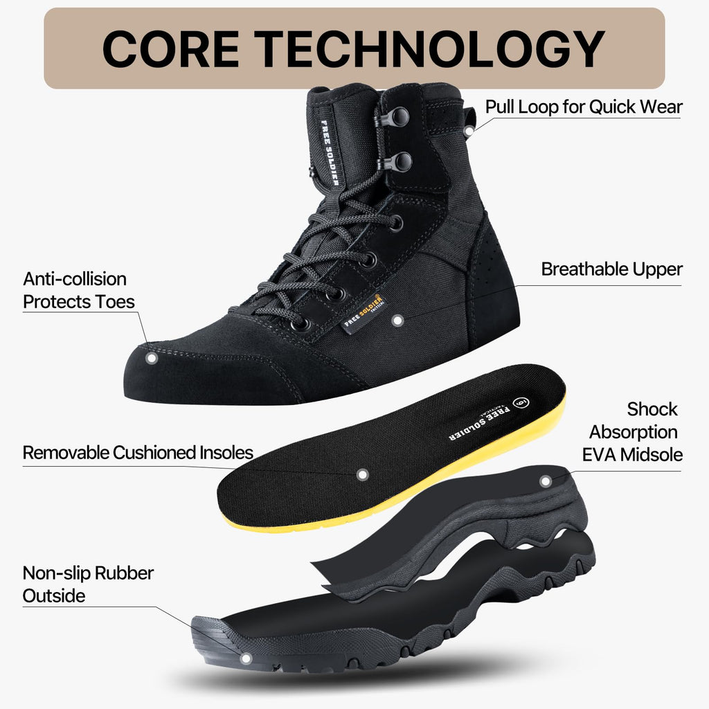 Women’s 6 Inches Lightweight Tactical Work Boots C3859