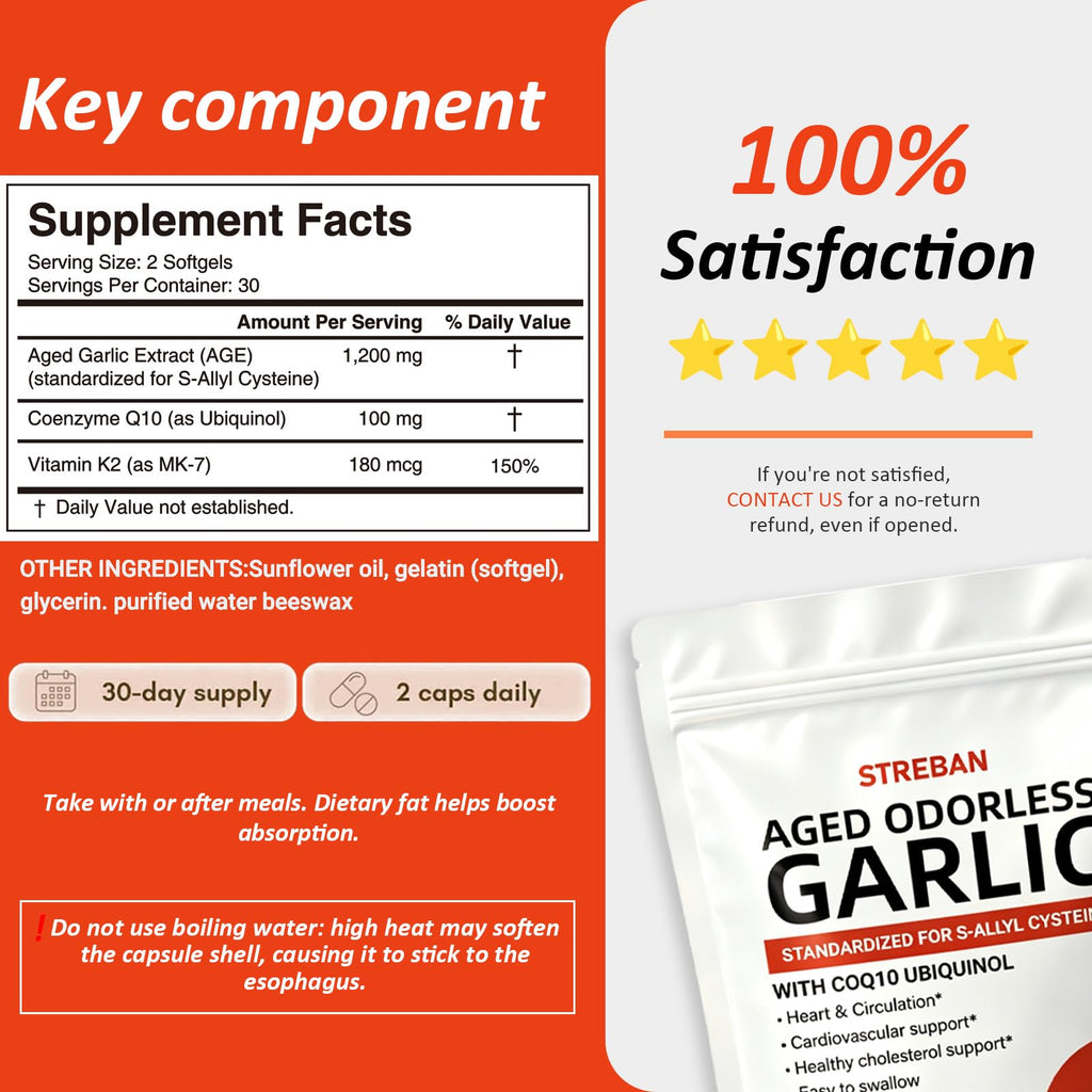 Odorless Garlic Supplement 600mg Softgels I7079