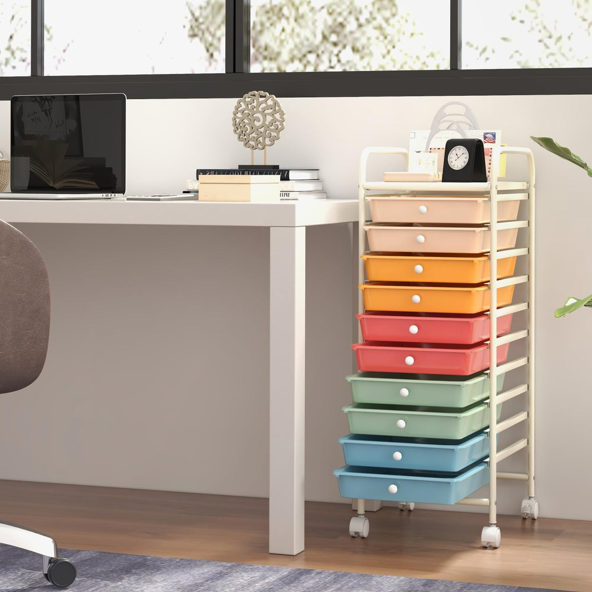 10 Drawer Rolling Storage Cart G148669