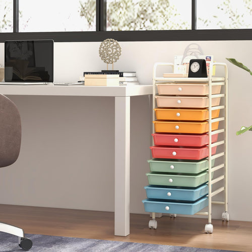 10 Drawer Rolling Storage Cart G148669