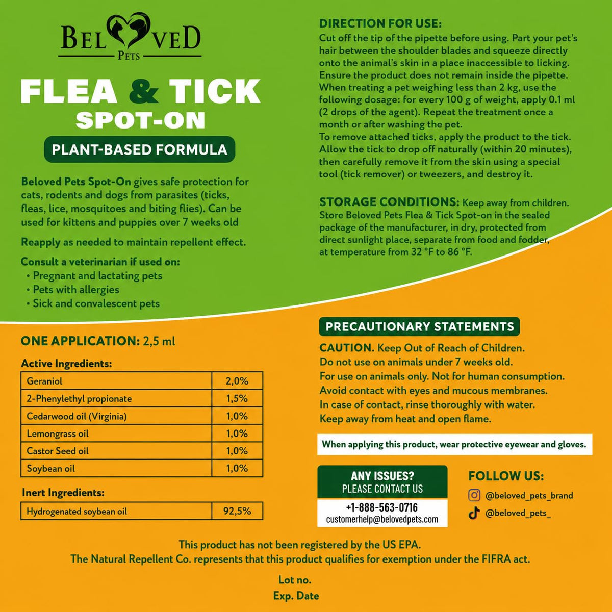 Flea & Tick Spot-On Drops for Dogs and Cats 3 Supply Pack V886531