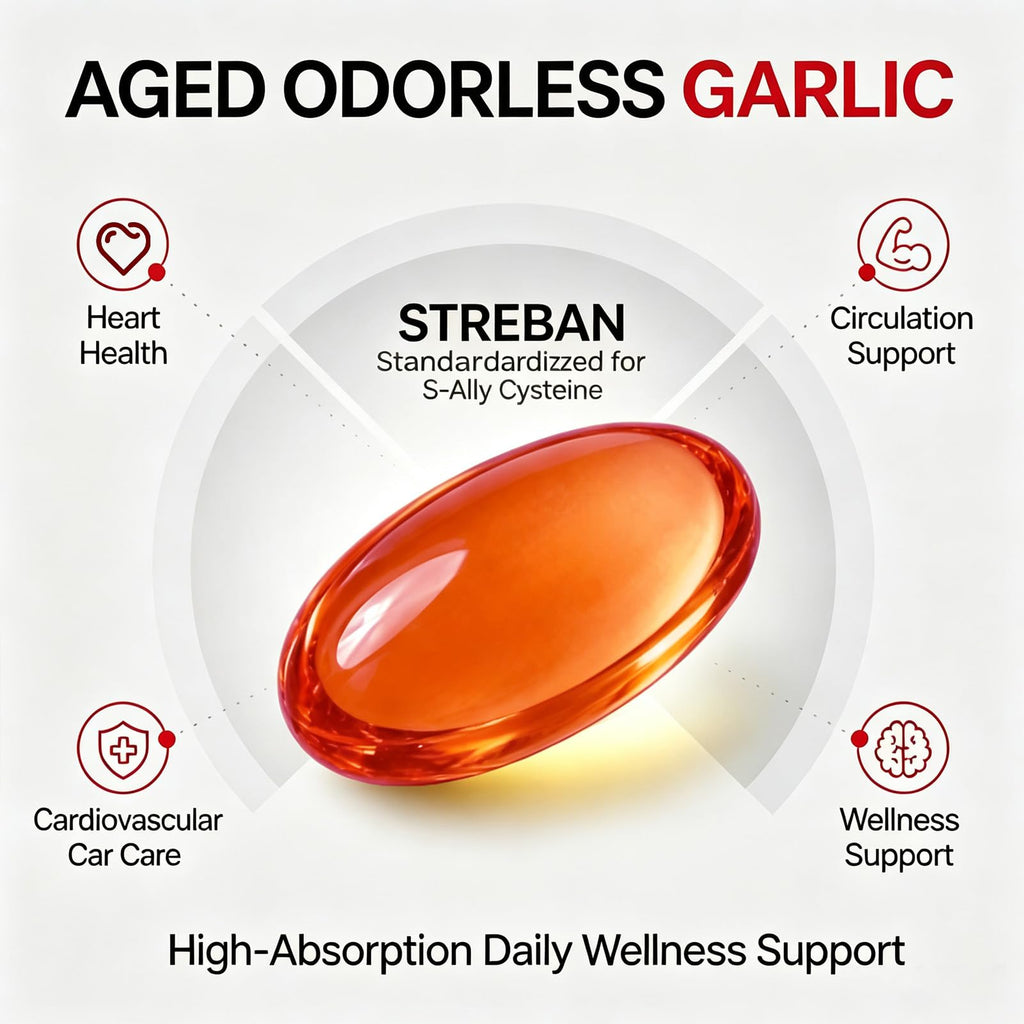Odorless Garlic Supplement 600mg Softgels I7079