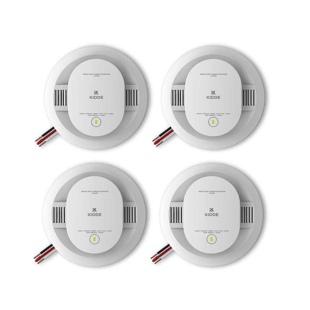 Hardwired Smoke & Carbon Monoxide Detector, 4 Pack T15948