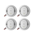 Hardwired Smoke & Carbon Monoxide Detector, 4 Pack T15948