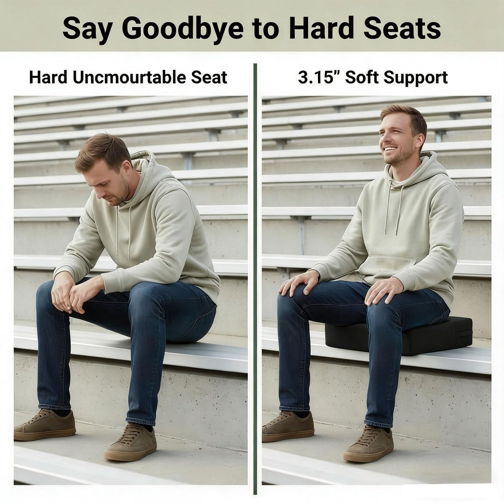 3.15 Inches Thick Portable Waterproof Stadium Seat Cushion V48186