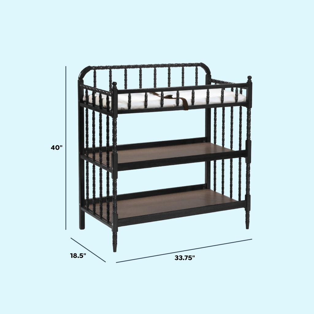 Changing Table with Pad in Ebony Y7847