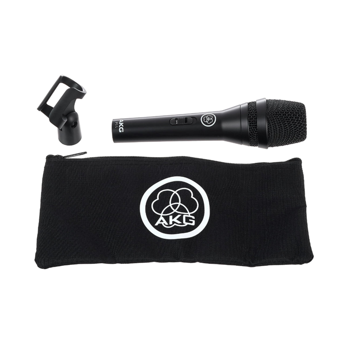 Black Supercardioid Dynamic Vocal Microphone with On/Off Switch K392930