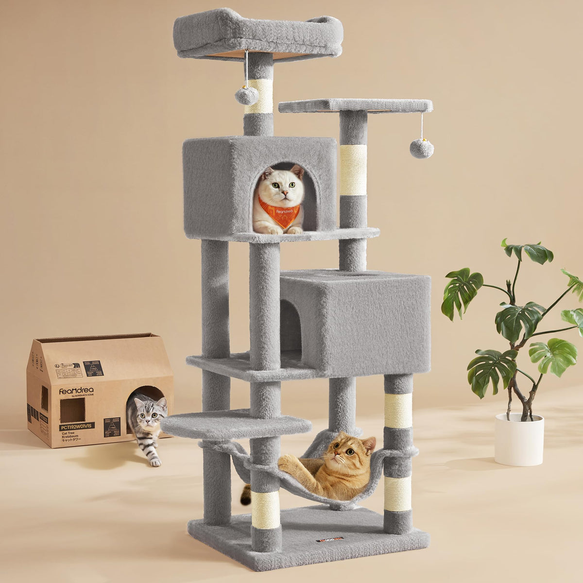 Light Gray Cat Tree S31262