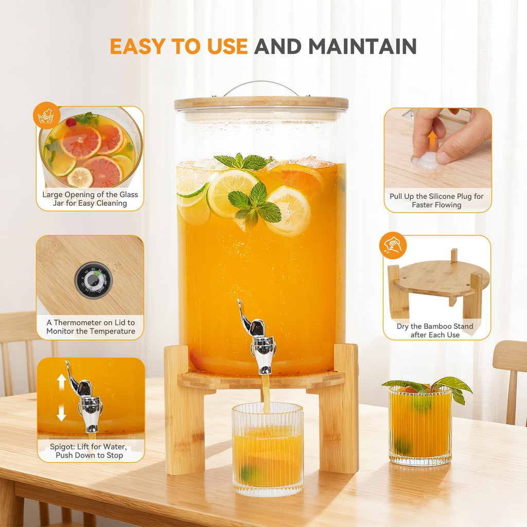 2.1 Gallon Drink Dispensers with Stand K4191