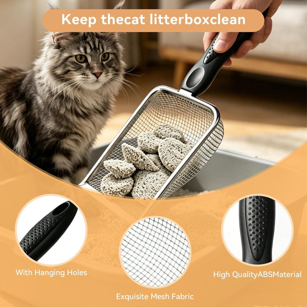 Metal Cat Litter Scoop 2 Pack A624