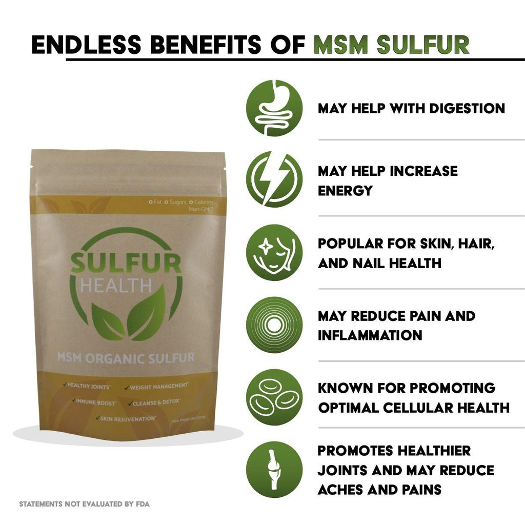 Organic Sulfur MSM Supplement 1 Pound D9984