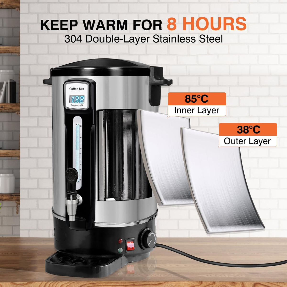 50 Cup Stainless Steel Coffee Urn X3553