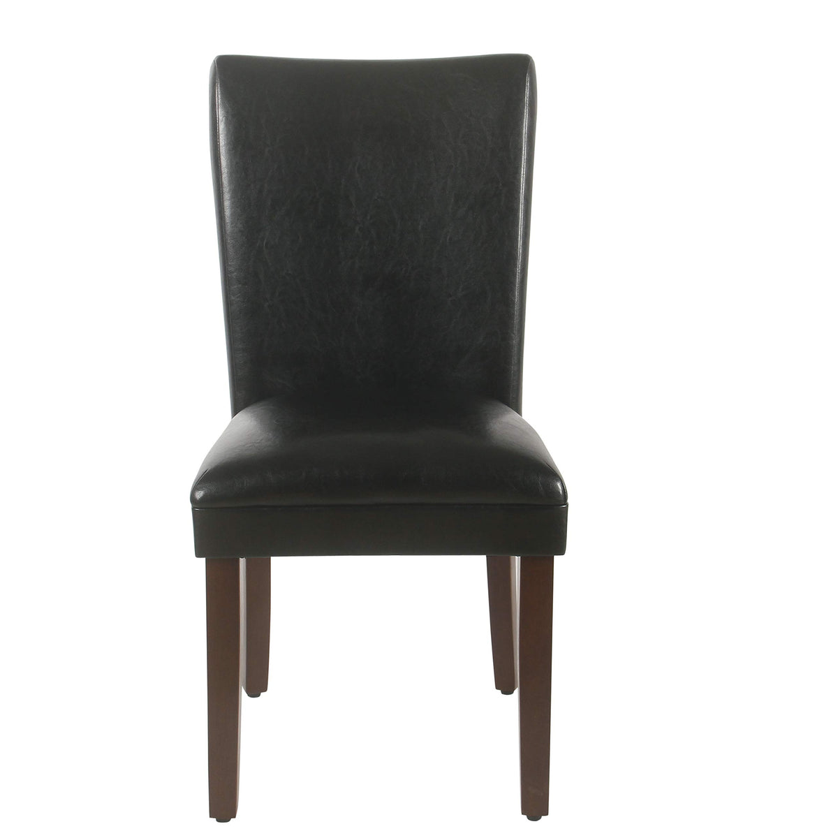 Black Faux Leather Dining Chair Set of 2 B784