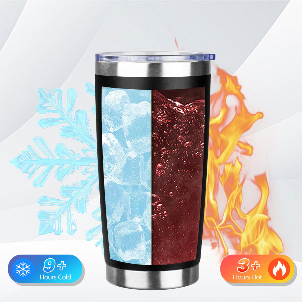 20oz Insulated Tumbler with Lid Straw D138