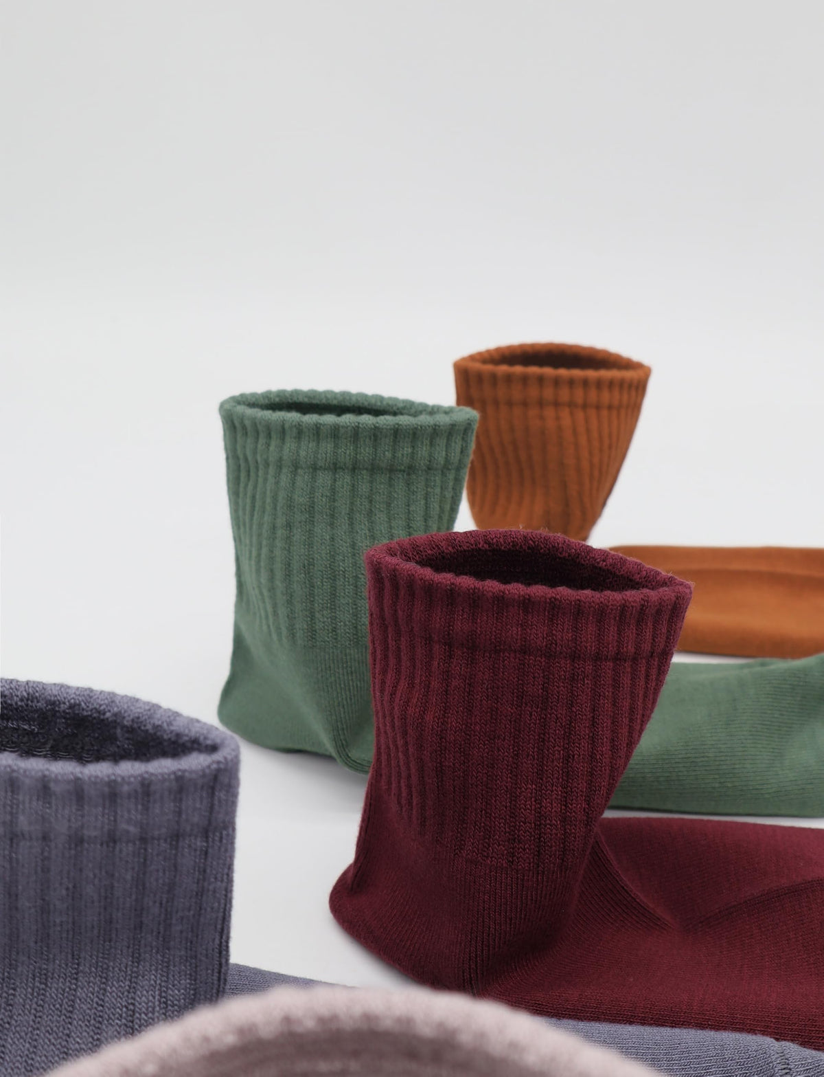 Viscose Bamboo Mini Crew Socks 5 Pairs T476